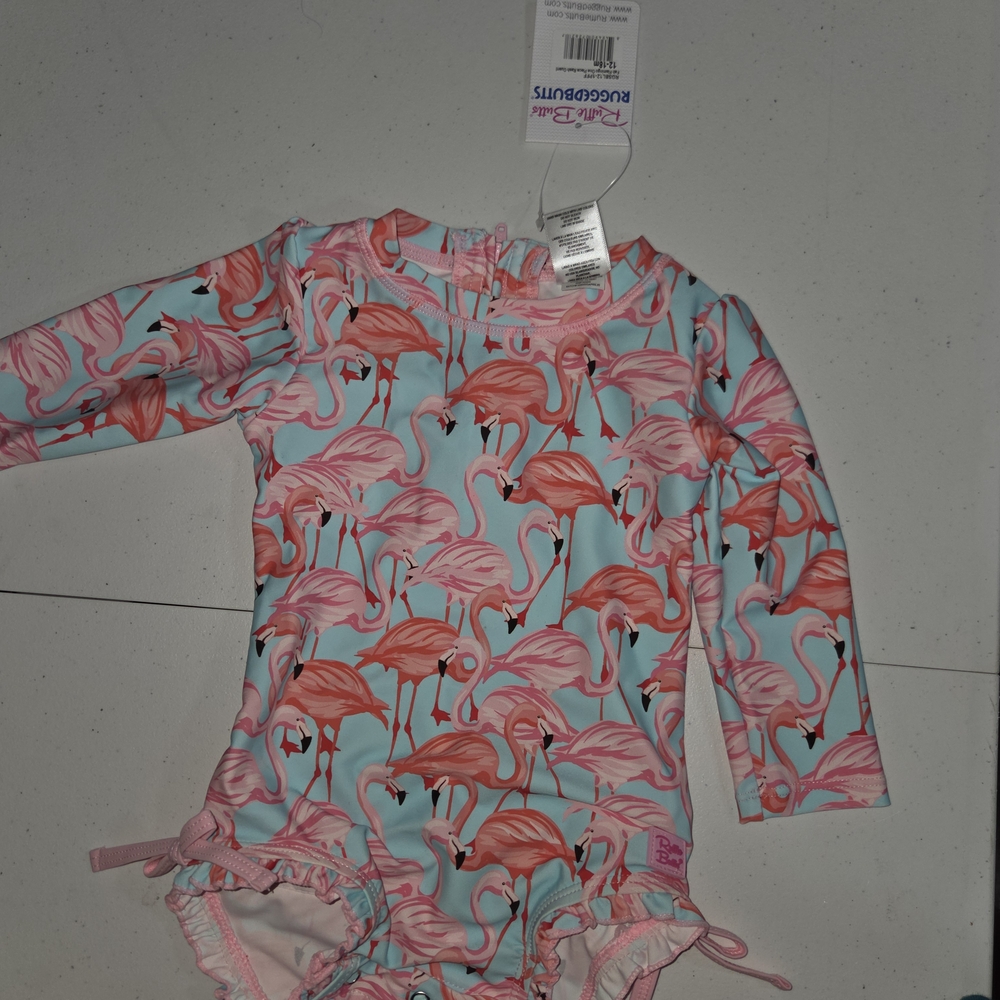 Ruffle Butts Flamingo Swimsuit